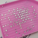 Genuinue Swarovski Crystals Mixed Sizes - Pack of 100 Clear