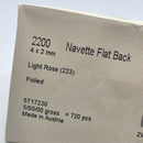 Swarovski 4x2mm Non Hot Fix Navette - Pack of 4 Light Rose