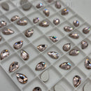 Swarovski 8x5mm Non Hot Fix Pear - Vintage Rose