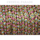 Swarovski Vintage Flower Cupchain PP24 (3.2mm) - Rose / Aqua 1m