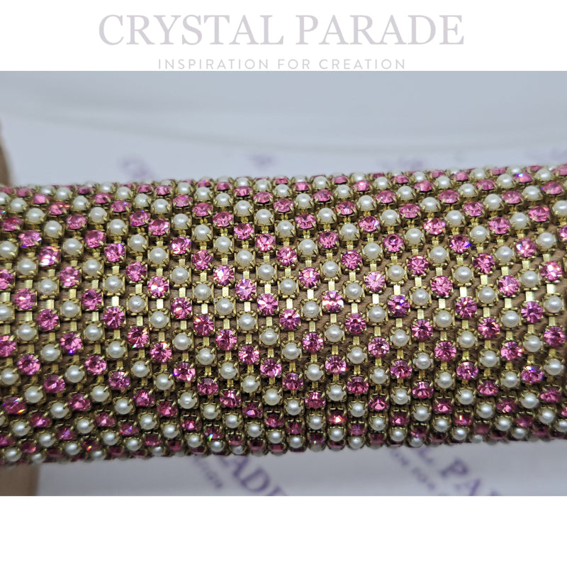 Swarovski Vintage Crystal Pearl Cupchain PP14 (2mm) - Rose 1m
