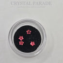 Swarovski 4mm Étoile Fleur Non Thermocollante - Pot de 4 Écarlate