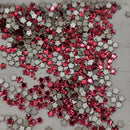 Swarovski 4mm Étoile Fleur Non Thermocollante - Pot de 4 Écarlate