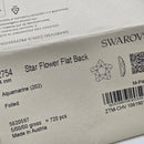 Swarovski 4mm Non Hot Fix Star Flower - Pack of 4 Aquamarine