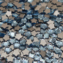 Swarovski 4mm Non Hot Fix Star Flower - Pack of 4 Aquamarine