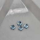 Swarovski 4mm Non Hot Fix Star Flower - Pack of 4 Aquamarine