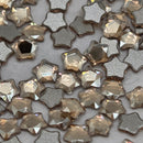 Swarovski 4mm Non Hot Fix Star Flower - Pack of 4 Golden Shadow