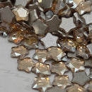 Swarovski 4mm Non Hot Fix Star Flower - Pack of 4 Golden Shadow