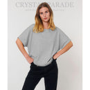 Plain black v'neck Overside T'shirt 1980's style - Black