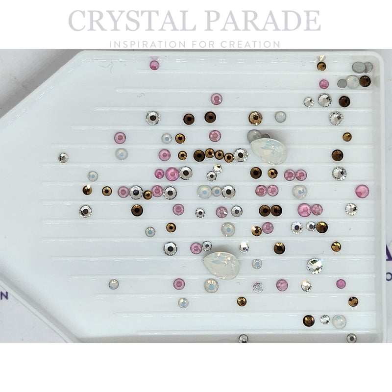 Zodiac Crystal Mix Pack of 100 - Toasted Marshmallow + FREE Swarovski Shapes