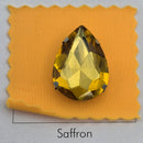 Luna Peardrop Sew on Stone in Silver Setting - Topaz