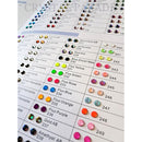 Zodiac Crystal Transfer Colour Chart