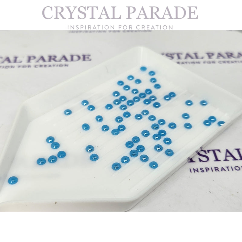 Zodiac Flatback Ceramic Pearls - True Blue