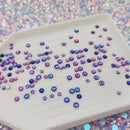 Zodiac Crystals Mixed Sizes Pack of 200 - Violet Blue