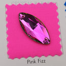 Limited Edition - Zodiac Crystal Navette Sew on Stone - Vitrail Rose