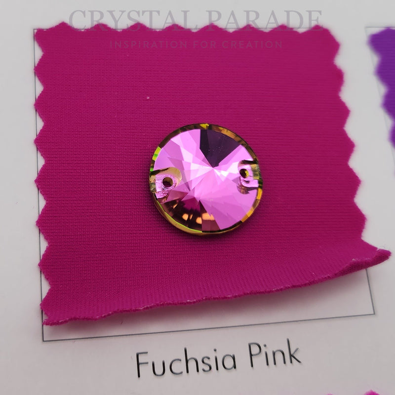 Zodiac Rivoli Sew on Stone - Vitrail Rose (Fuchsia)