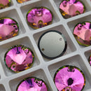 Zodiac Sew on Stone Rivoli - Vitrail Rose