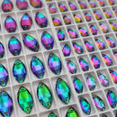 Zodiac Crystal Navette Sew on Stone - Volcano