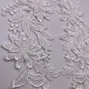 Zodiac Costume Applique Pair - White