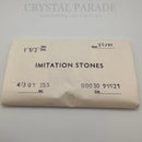 Preciosa Ribbed Glass Cabochon Fan - White