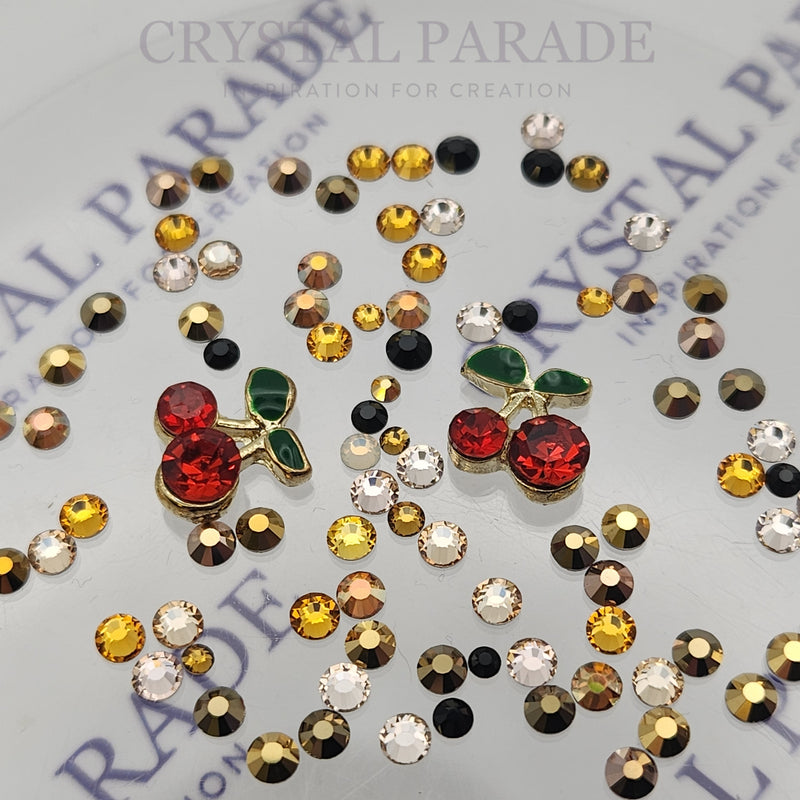 Preciosa Crystal Mix - Wild Cherry x100 + FREE Cherry Charms