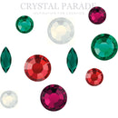 Preciosa Crystal Mix Pack of 100 - Winter Berries + FREE Swarovski Shapes