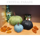 Hand Embellished Plush Pumpkins - Set of 3 - Winter Nights