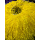 Corded Ostrich Feathers 3ply - Yellow 1 metre
