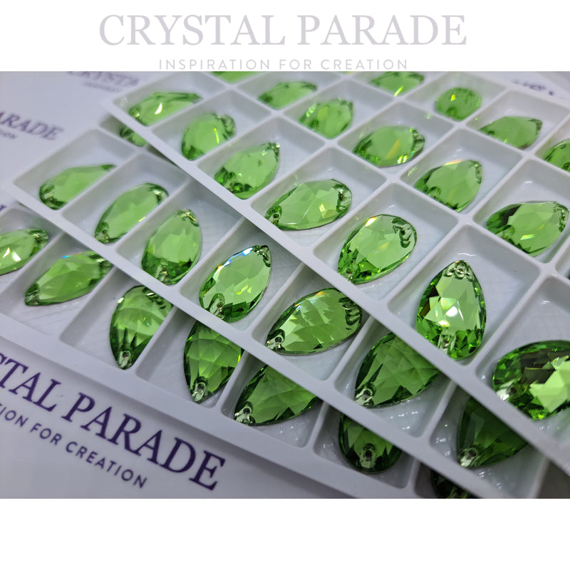Zodiac Crystal Peardrop Sew on Stone - Peridot