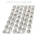 Zodiac Plastic Banding - Transparent With Clear Rhinestones SS12 (3mm)
