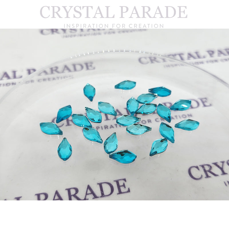 Zodiac Crystal Flame Shape 8mm Aquamarine - Pack of 20