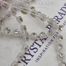 Zodiac Plastic Banding - Transparent With Clear Rhinestones SS12 (3mm)