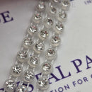 Zodiac Plastic Banding - Transparent With Clear Rhinestones SS12 (3mm)