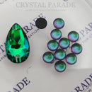 Zodiac Flatback Round Cabochon 8mm - Volcano