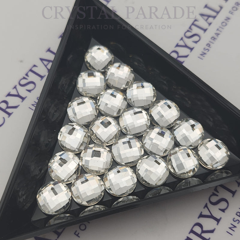 Zodiac Crystal Chessboard 8mm Pack of 20 - Clear