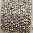 Zodiac Silver Cupchain with Clear Crystals