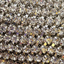 Zodiac Silver Cupchain with Clear Crystals