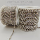 Zodiac Silver Cupchain with Clear Crystals