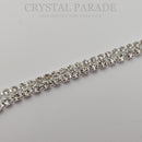 Zodiac Silver Cupchain with Clear Crystals