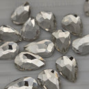 Zodiac Peardrop Shape Clear 7x10mm - Pack of 20