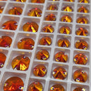 Zodiac Rivoli Sew on Stone - Fire Opal