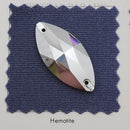 Zodiac Crystal Navette Sew on Stone - Mine Silver