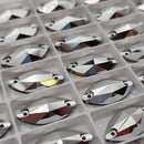 Zodiac Crystal Navette Sew on Stone - Mine Silver