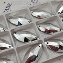 Zodiac Crystal Navette Sew on Stone - Mine Silver