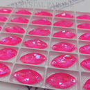 Zodiac Crystal Navette Sew on Stone - Neon Pink Shimmer