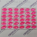Zodiac Crystal Navette Sew on Stone - Neon Pink Shimmer