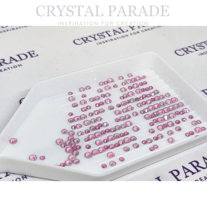 Zodiac Crystals Mixed Sizes Pack of 200 - Pink Mocha