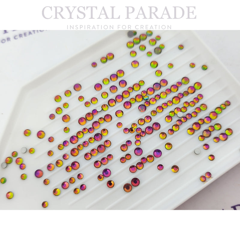 Zodiac Crystals Mixed Sizes Pack of 200 - Rainbow