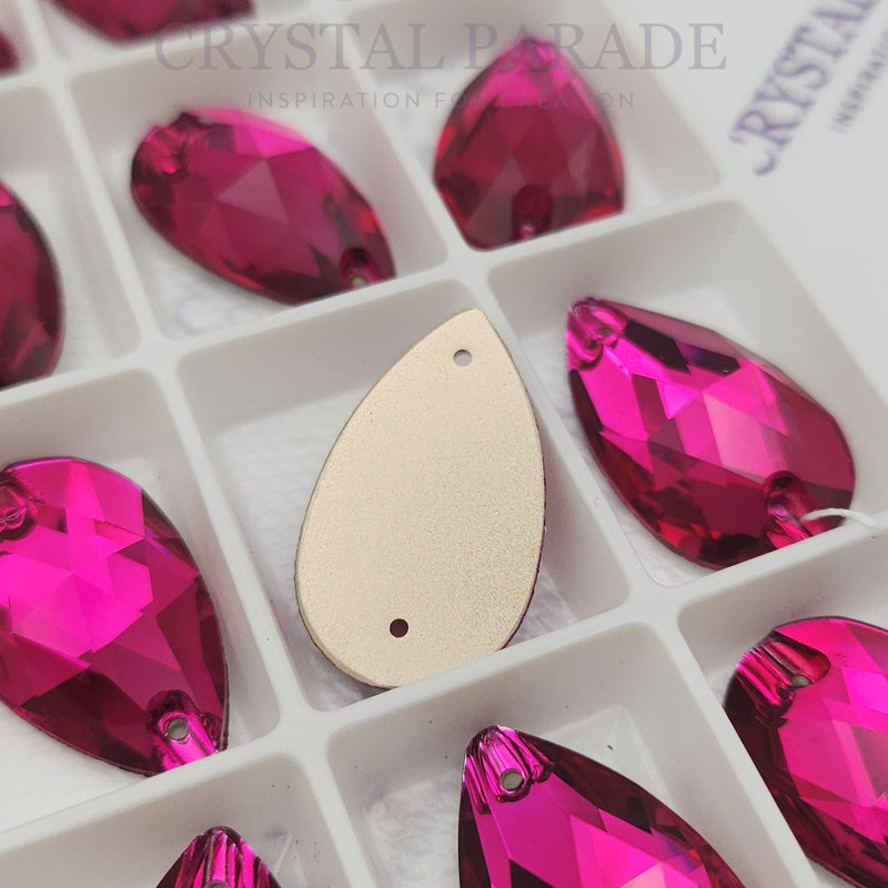 Zodiac Crystal Peardrop Sew on Stone - Ruby