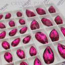 Zodiac Crystal Peardrop Sew on Stone - Ruby